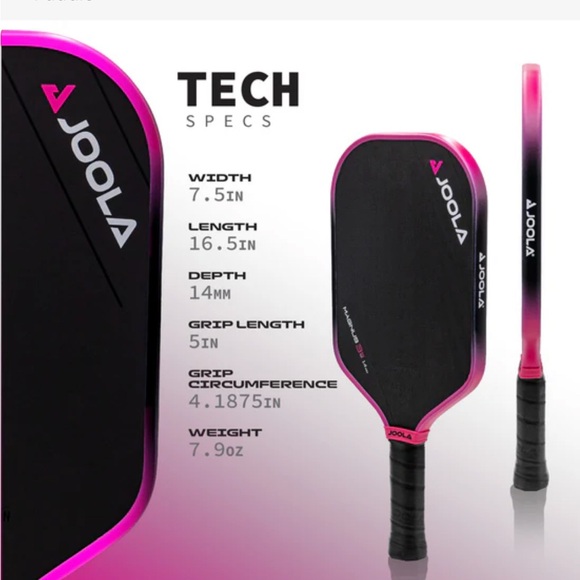 Joola Pickleball Paddle - Pink Trim / black - Picture 12 of 15